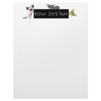Rescue Cats Rule Letterhead by meetthemews Rescue Cats Rule Letterhead