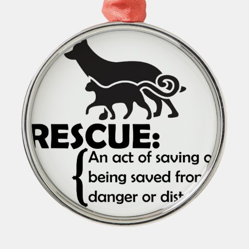 Rescue Definition Round Metal Christmas Ornament Zazzle