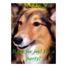 Rescue Dog Custom Invitation