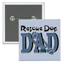 Rescue Dog DAD Buttons