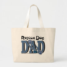 Rescue Dog DAD Canvas Bags