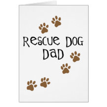 Rescue Dog Dad Card