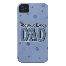 Rescue Dog DAD Case-Mate iPhone 4 Cases