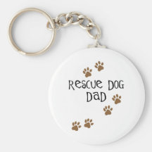 Rescue Dog Dad Key Chain