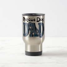 Rescue Dog DAD Mugs