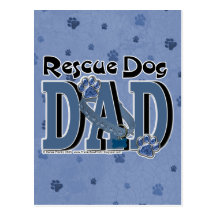 Rescue Dog DAD Post Cards