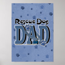 Rescue Dog DAD Print