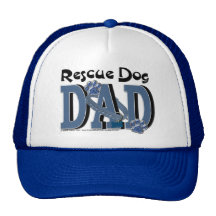 Rescue Dog DAD Trucker Hats