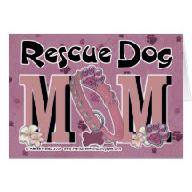 Rescue Dog MOM Card