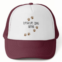 Rescue Dog Mom Mesh Hats