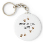 Rescue Dog Mom Keychains