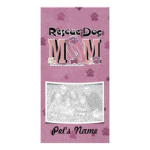 Rescue Dog MOM Photo Card Template