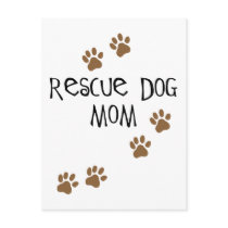 Rescue Dog Mom Post Cards
