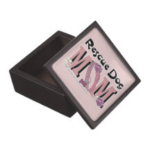Rescue Dog MOM Premium Keepsake Boxes