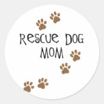 Rescue Dog Mom Stickers