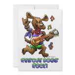 RESCUE DOGS ROCK! PERSONALIZED INVITES