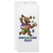 RESCUE DOGS ROCK RACK CARD