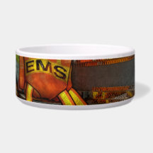 Rescue - Emergency Squad Dog Food Bowls