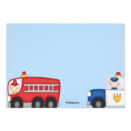 Rescue Heroes Birthday Invitation