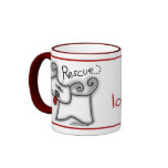Rescue...it's a love thing! coffee mug
