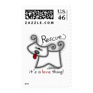 Rescue...it's a love thing! stamp