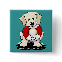 Rescue Lab Button Pin buttons
