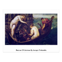 Rescue Of Arsinoe By Jacopo Tintoretto Post Card
