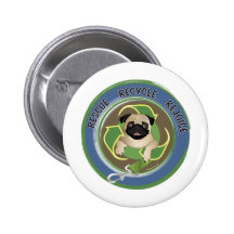 Rescue Recycle Rejoice Tees and Gifts Pin