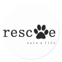 RESCUE -  Save A Life Sticker