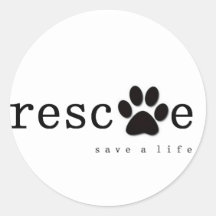 RESCUE -  Save A Life Sticker