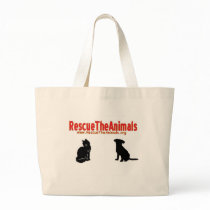 Rescue The Animals non-apperal Tote Bags