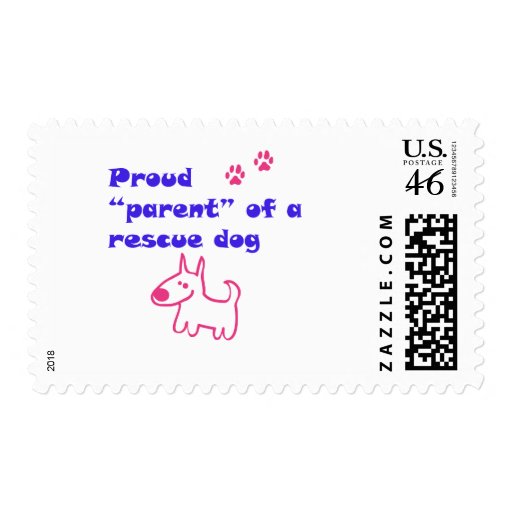 rescued dog postage