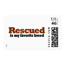 Rescued Is My Favorite Breed Postage
