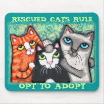 Rescued / Shelter Cat's mousepads