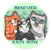 Rescued / Shelter Cat's stickers