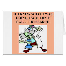 research  joke greeting card