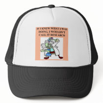 research  joke mesh hat