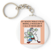 research  joke keychain