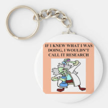 research  joke keychain