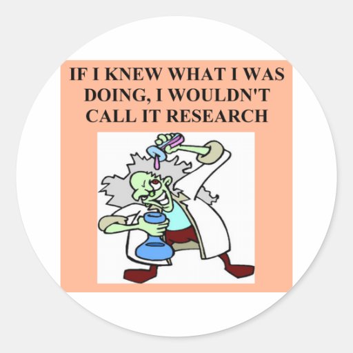 research  joke round sticker