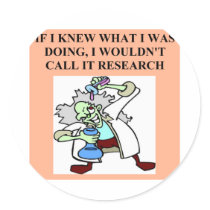 research  joke round sticker