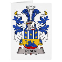 Resen Family Crest cards