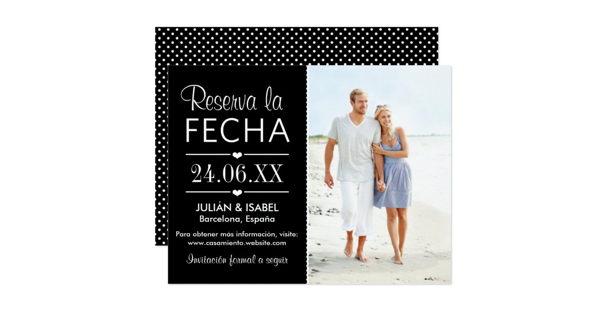Reserva de la Boda la Tarjeta de Fecha Card Zazzle