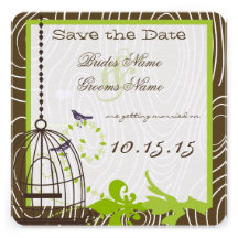 Reserva de madera enrrollada del boda de la jaula  invitacion personal 