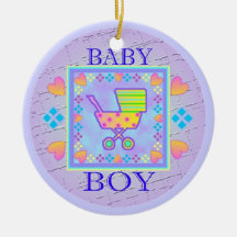 Reserva del bebé el ornamento de la fecha ornamentos de navidad