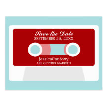 Reserva retra del boda de Mixtape la fecha Tarjeta Postal