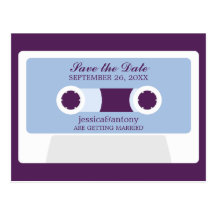 Reserva retra del boda de Mixtape la fecha Tarjeta Postal