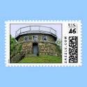 Reservoir on Powder House Hill Postage postage