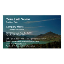 Reservoir serving Chaouen, Er Rif, Morocco Business Card Template