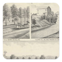 Residence and property of Mark Douglas Square Stickers